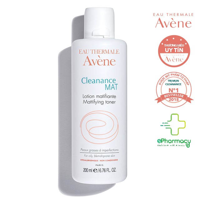 Nước Hoa Hồng Avene Cho Da Dầu &amp; Da Mụn - Avene Cleanance Mat Toner 200ml