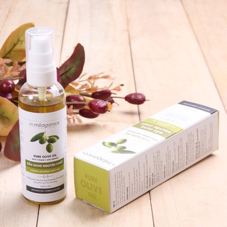 Dầu Olive dưỡng tóc bóng mượt Milaganics 100ml