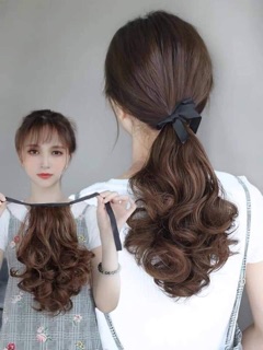 TÓC GIẢ CỘT 💕 FREESHIP 💕💕Tóc Giả Cột Xoăn 30cm