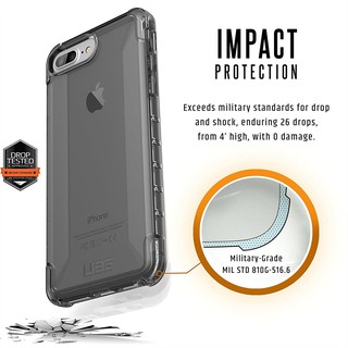 Ốp lưng iPhone 8 Plus/ 7 Plus / 6 Plus UAG Plyo(Xám khói)