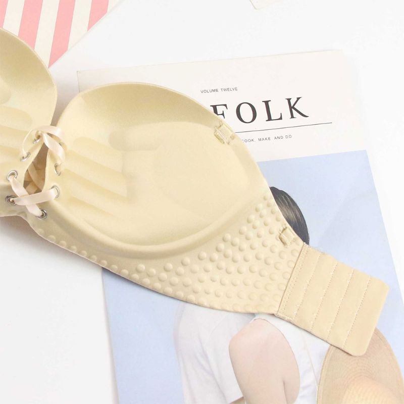 Áo Ngực Không Dây Cup 1 / 2 Nâng Ngực Màu Sắc Thời Trang