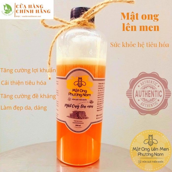 [Mua 4 tặng 1] Mật Ong Lên Men Phương Nam vị Bạc Hà (350ml) Cải thiện tiêu hóa, giải độc rượu, thanh lọc cơ thể