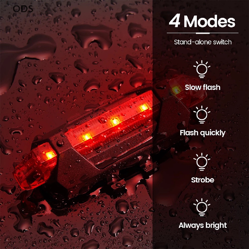 Bộ Đèn Pha LED USB Và Đèn Pha Trước Sau Cho Xe Đạp Leo Núi