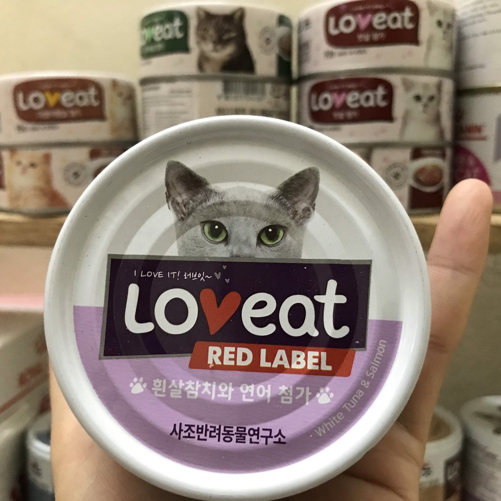 [Lon Lớn Tiết Kiệm] Pate cho mèo LOVEAT xuất xứ Hàn Quốc 160g | Pate mèo Loveat thơm ngon