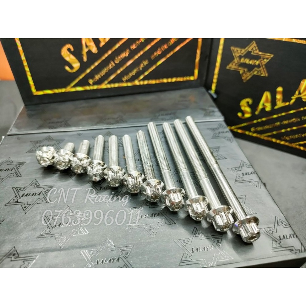 Ốc Salaya 6li Inox 304 Dài Ngắn Đầy Đủ Các Size