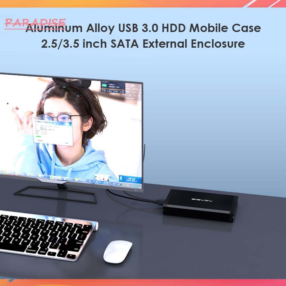Hộp Đựng Ổ Cứng Ngoài Sata Hdd Usb 3.0 Bằng Hợp Kim Nhôm 2.5 / 3.5 Inch | BigBuy360 - bigbuy360.vn