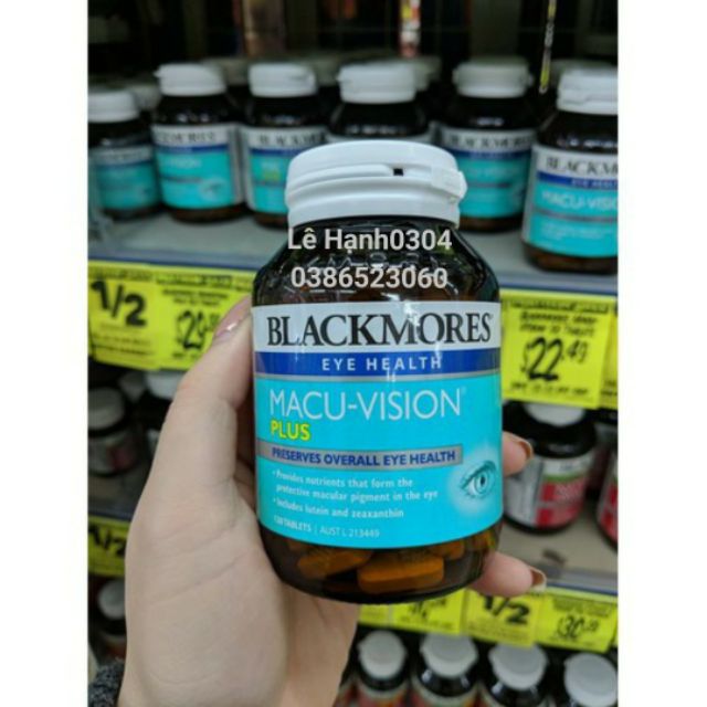 Blackmores Macu- Vision Bổ mắt 125/150 viên úc