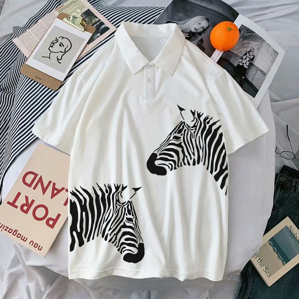 Áo thun polo in ngựa vằn , áo thun nam có cổ ngắn tay - PLI02 | BigBuy360 - bigbuy360.vn
