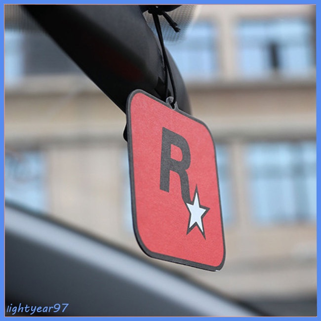 Thẻ Khuếch Tán Hương Thơm Trang Trí Nội Thất Xe Hơi Hình Ngôi Sao R-Letter Gta