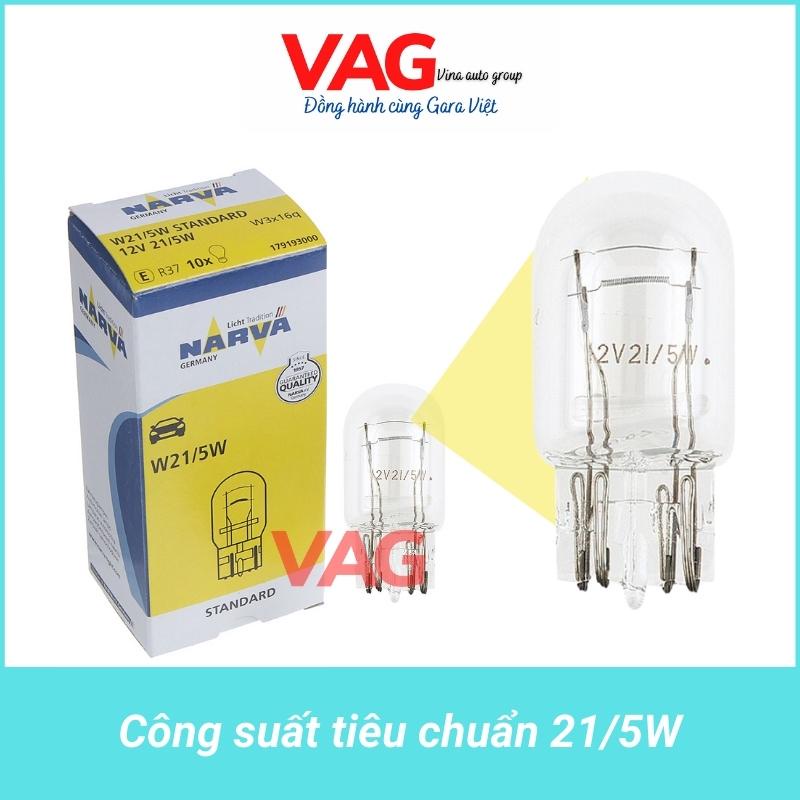 [Chính hãng] Bóng đèn phanh chân cắm W21/5W 12V chính hãng NARVA từ Đức (Giá 1 bóng)