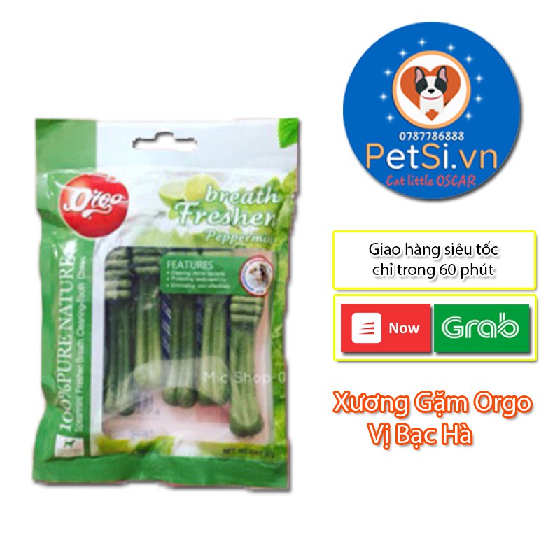 Xương Gặm Orgo Cho Chó Giúp Làm Sạch Răng, Bổ Sung Năng Lượng, Canxi 90Gr 4 Vị