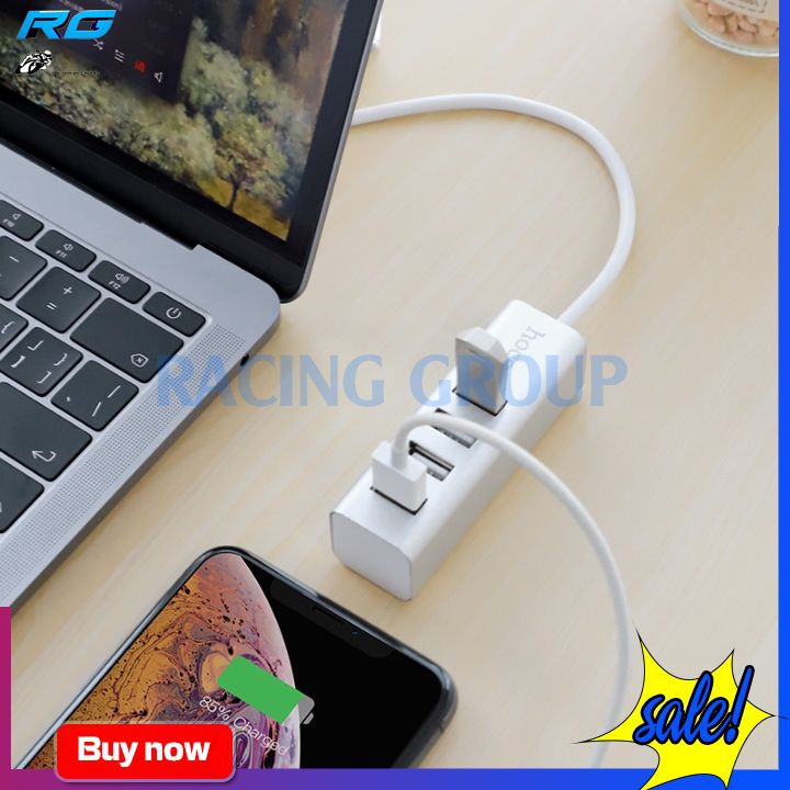 Hub Hoco HB1 Chuyển Đổi Type C Sang 4 Cổng USB  Tiện Lợi Cho Macbook Đời Mới - Bảo Hàng 12 Tháng