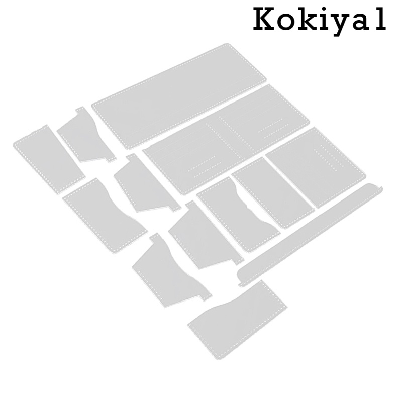 Set 13 Khuôn Acrylic Trong Suốt Làm Ví Da Thủ Công