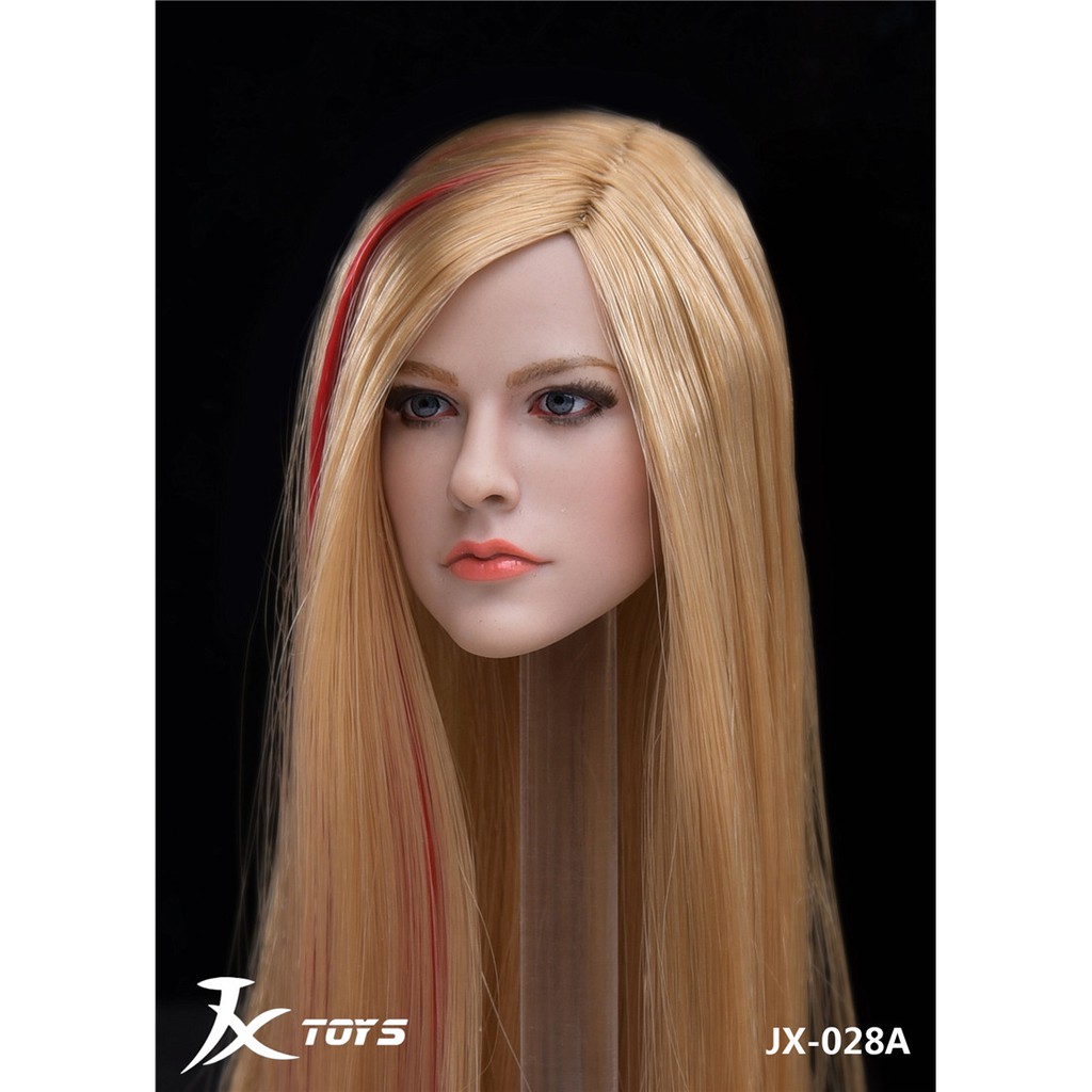 Mô hình đầu head Arvil Lavigne JXTOYS-028  1/6, 12 inch - Custom Figure