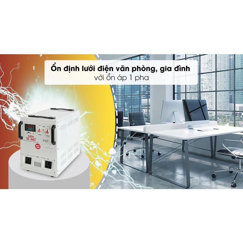 [HÀNG CHÍNH HÃNG] Ổn áp LiOA 1 pha 10kVA DRI-10000II - Bảo Hành 2 Năm