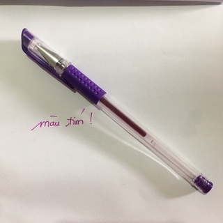 Rẻ Nhất Bút bi mực nước MÀU TÍM  mực đều nét, chữ đẹp