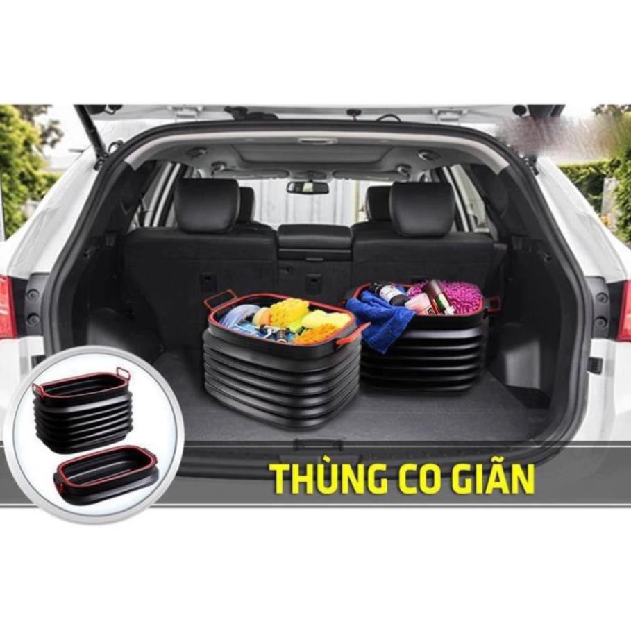 Thùng Đựng Đồ Ô Tô Để Cốp Có Thể Gập Gọn,Tiện Lợi,Thông Minh, Dung Tích 40L