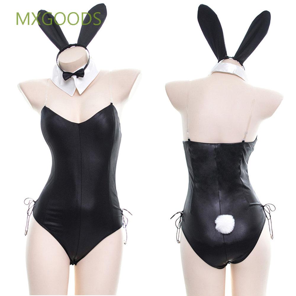 Bộ Đồ Hóa Trang Thỏ Bunny Bằng Da Giả Quyến Rũ Dành Cho Nữ