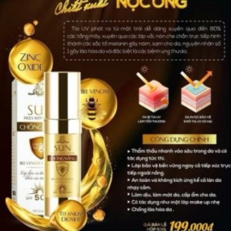 KEM CHỐNG NẮNG SUN COLLAGEN X3( chính hãng)