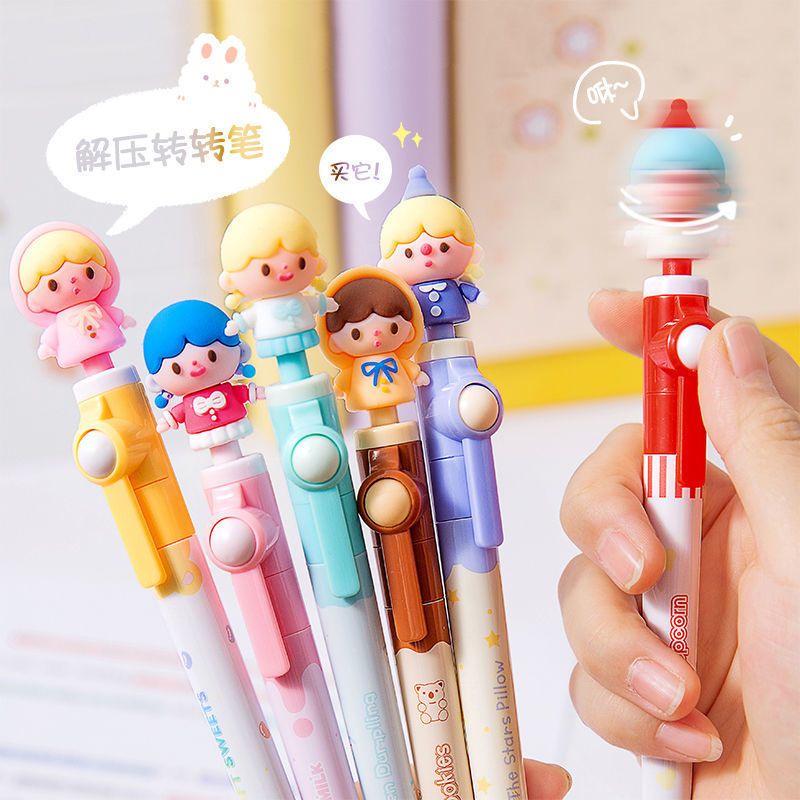 Bút Bi Mực Đen Ngòi 0.5Mm Thiết Kế Dễ Thương Cho Học Sinh