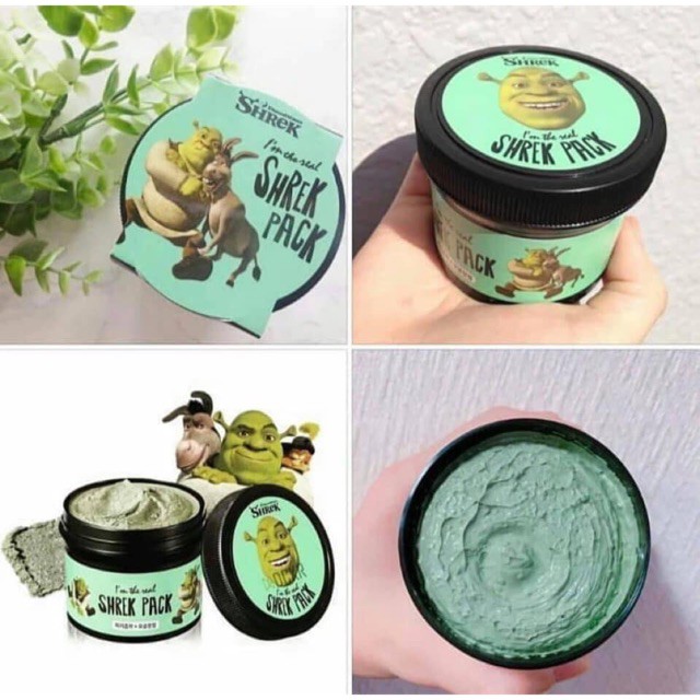 Mặt nạ tươi đất sét chiết xuất bạc hà I'm The Real Shrek Pack của Olive Young