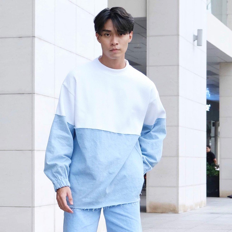 ÁO SWEATER PHỐI JEAN