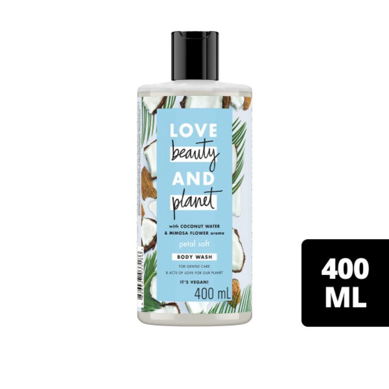 (Date 05/2022) Sữa tắm Love Beauty And Planet chăm da mềm mịn với 100% dừa tươi organic 400ml