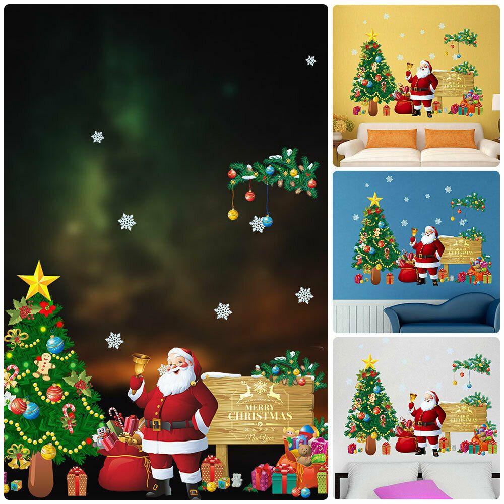 Sticker Dán Tường Trang Trí Giáng Sinh Hình Cây Thông Noel