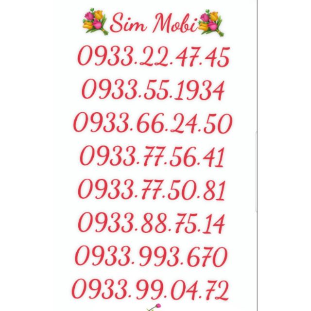 Sim mobi trả trước