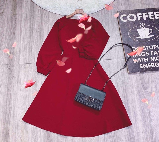 [SALE SOCK] VÁY ĐỎ BỌC KHUY CHIẾT EO hàng VNXK LOẠI 1 | BigBuy360 - bigbuy360.vn