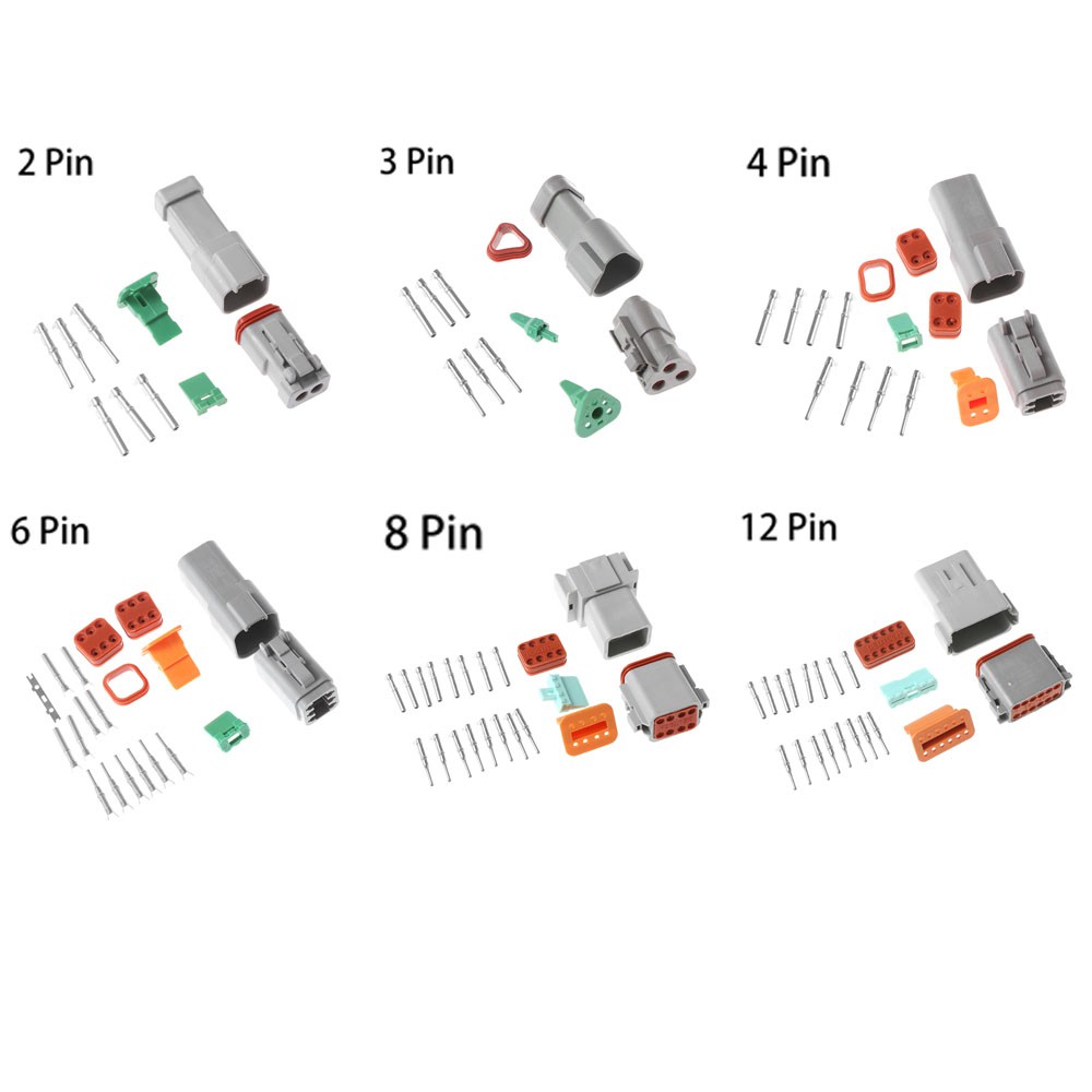Đầu Nối Dây Điện Chống Thấm Nước Cho Xe Hơi / Xe Tải Dt06 / 04 2 / 3 / 4 / 6 / 8 / 12p