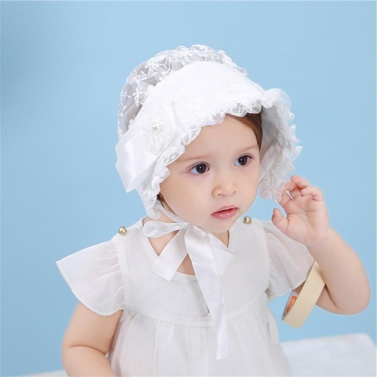 Mũ bonnet ren tiểu thư cho bé MB002