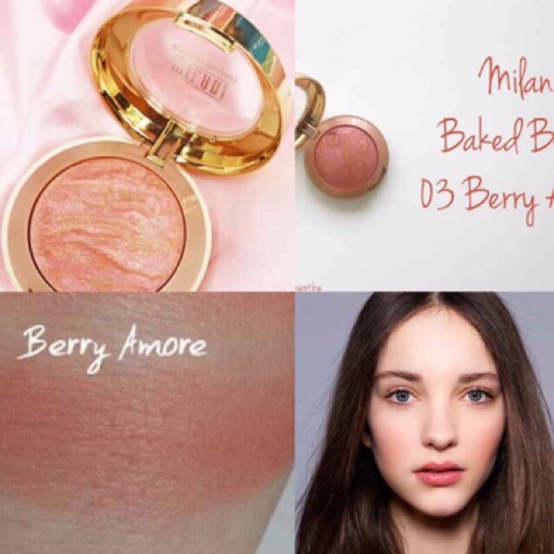 Thanh lý má hồng Milani tone 03 berry amore Ý