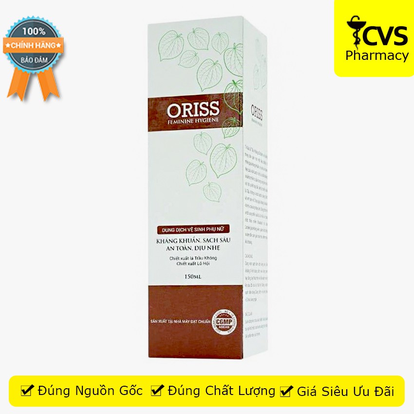 Dung dịch vệ sinh phụ nữ ORISS - Giúp kháng khuẩn, khử mùi, giảm kích ứng - cvspharmacy