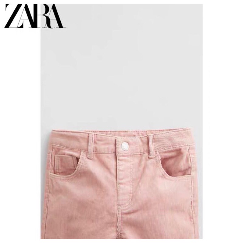 Quần jean màu hồng hãng Zara xuất dư cho bé gái.