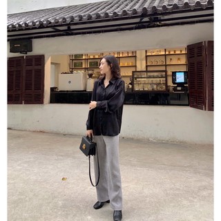 ZIEL Quần hoạ tiết kẻ Đen Trắng | Slip Pants