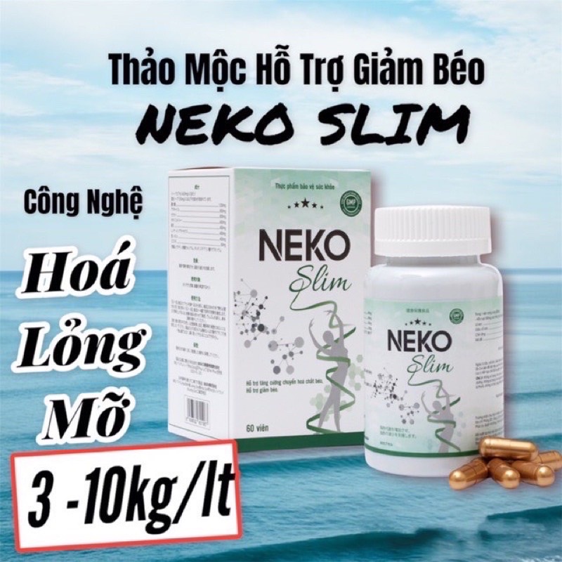Giảm cân Neko Slim trà giảm cân nhanh cấp tốc an toàn thảo mộc ko phải thuốc giảm cân