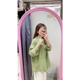 sơ mi xanh(ảnh thật shop chụp )
