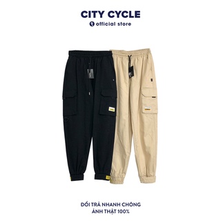 Quần Jogger kaki dán gấu City Cycle - Quần dài kaki nam nữ Unisex ống côn Local Brand