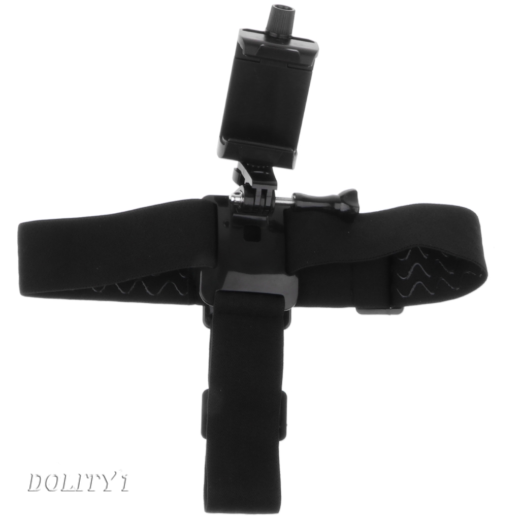 (Doity 1) Head Strap Headband Phone Clip Holder For Smartphones