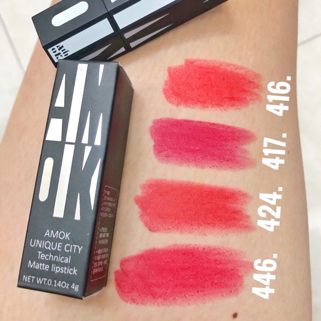 Hàng NEW Son AMOK đen 4 màu đẹp và lì (HOT TREND) | BigBuy360 - bigbuy360.vn