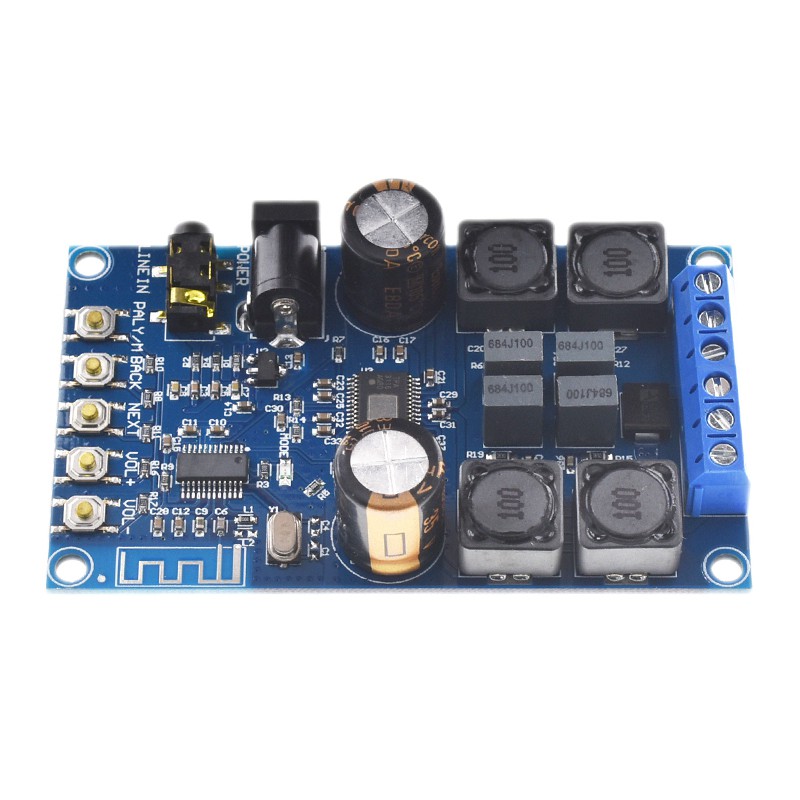 1 Mạch Khuếch Đại Âm Thanh Bluetooth TPA3116 DC4.5-27V 2x50W