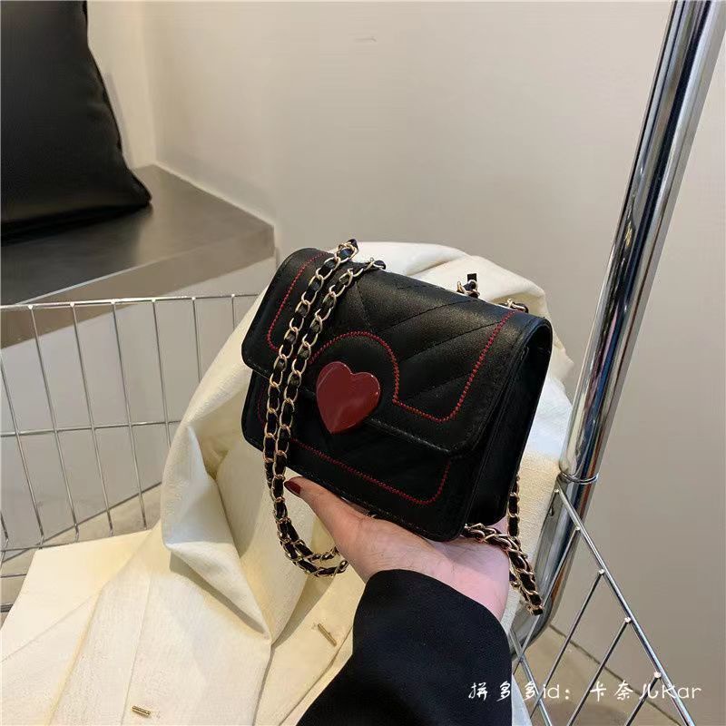 Jiashucheng Túi Xách Đeo Chéo Hình Vuông Nhỏ Màu Trắng Thêu Đường Chỉ Phối Dây Xích Thời Trang Mùa Hè Cho Nữ