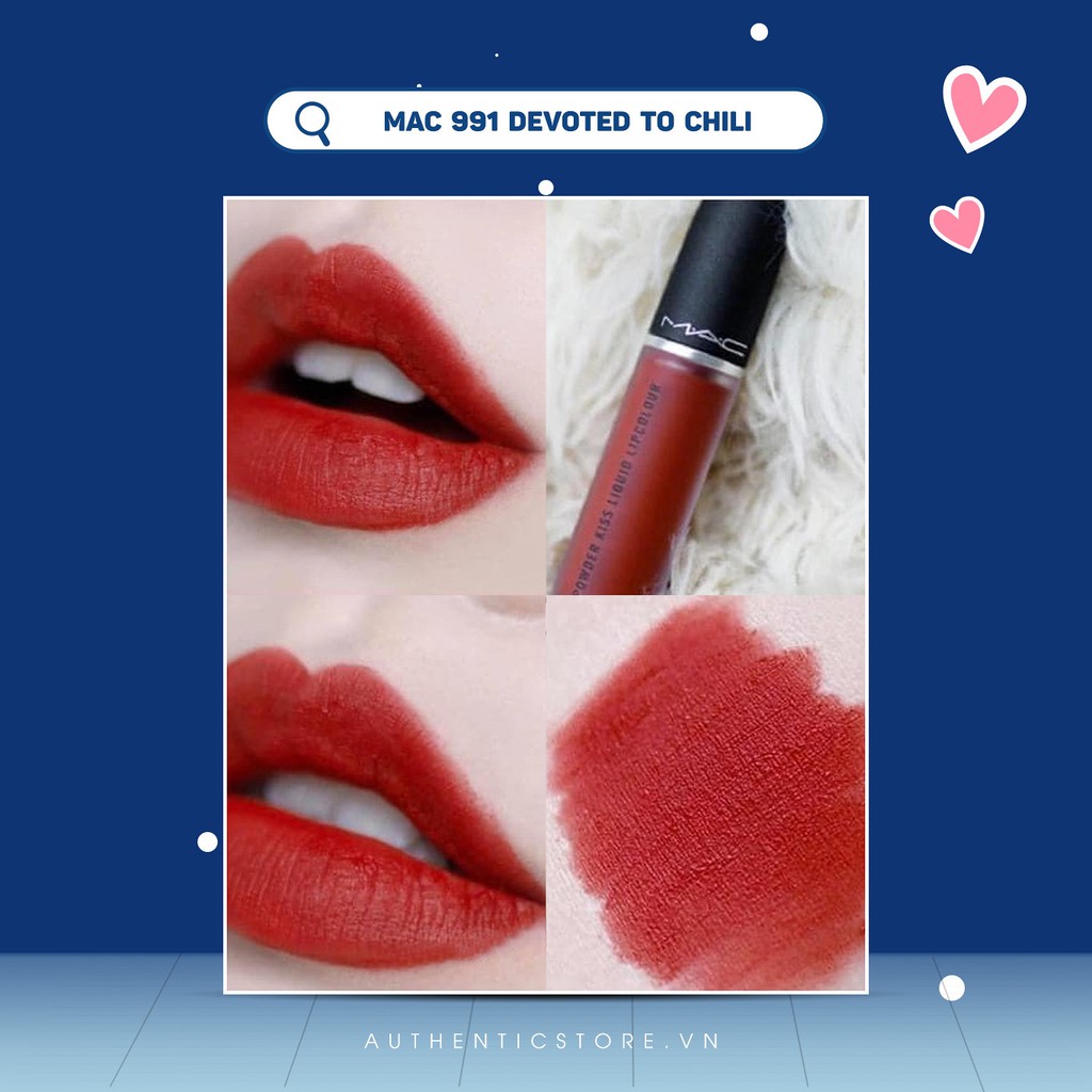 Son MAC Powder Kiss Liquid Lipcolor mềm mịn môi