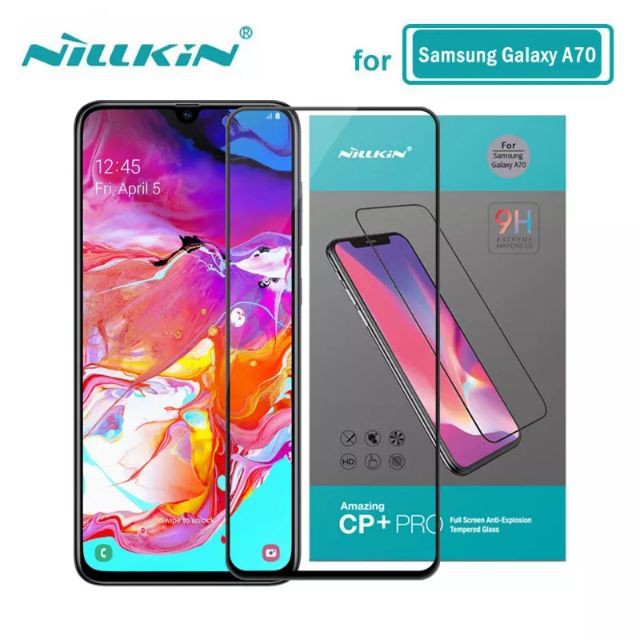 Kính cường lực Samsung A70 2019 hiệu Nillkin Amazing CP+ Pro Chính Hãng