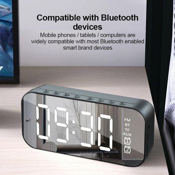 Loa Bluetooth kimiso K10 màn hình hiển thị kiêm đồng hồ báo thức nhiệt độ loa đa năng chính hãng - Bluetech