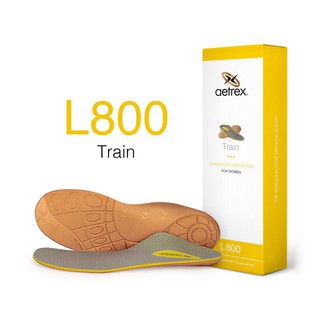 Lót giày nữ Aetrex Train Cupped/Neutral L800 - Lót giày thể thao, giày công sở mềm mại, cho chân vòm trung bình, vòm cao