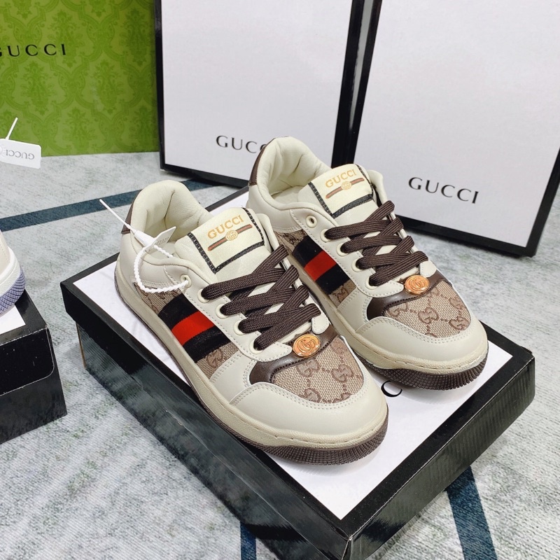 Giày thể thao guci kẻ chéo hoạ tiết fullbox