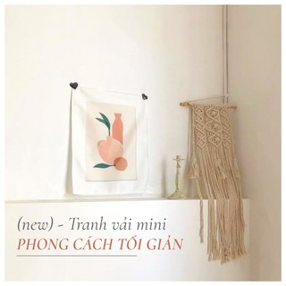 Tranh vải (38x48cm) treo tường decor trang trí phòng phong cách MINIMAL Hàn Quốc