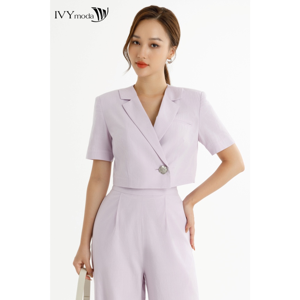 Set áo Blazer và quần suông dài nữ IVY moda MS 61M7502